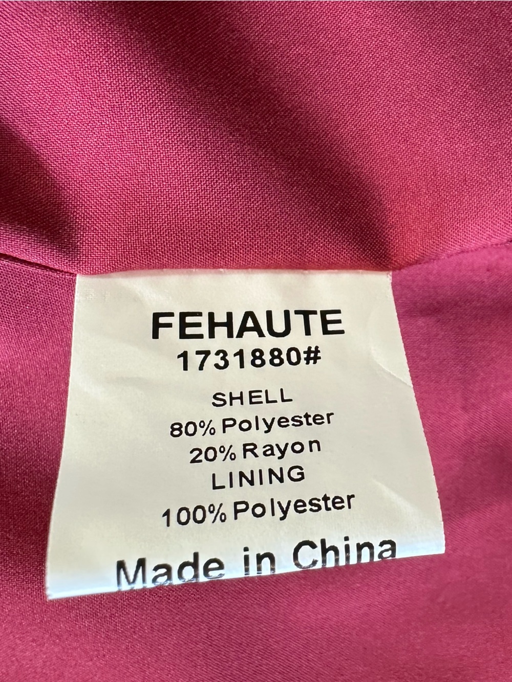 Fehaute Women Wine Red Lapel Collar Long Sleeve Dressy Blazer Size 12 NEW NWT - Picture 5 of 9